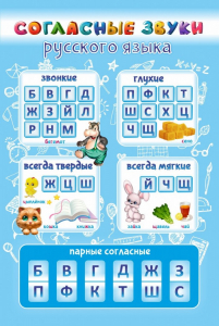 Стенд "Согласные русского языка" - fgospostavki.ru - Воронеж