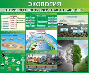 Стенд "Экология. Антропогенное воздействие на биосферу" - fgospostavki.ru - Воронеж