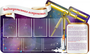 Стенд "Наблюдательная астрономия" - fgospostavki.ru - Воронеж