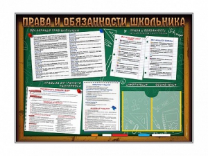 Стенд-уголок "Права и обязанности школьника" - fgospostavki.ru - Воронеж