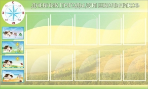 Стенд "Дневник погоды" - fgospostavki.ru - Воронеж