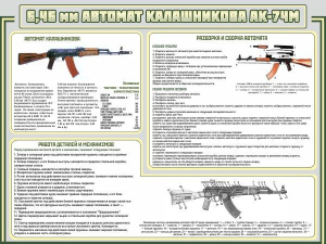 Стенд "Автомат Калашникова" - fgospostavki.ru - Воронеж