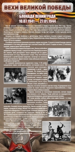 Стенд "Блокада Ленинграда" - fgospostavki.ru - Воронеж