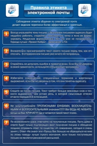 Стенд "Правила этикета электронной почты" - fgospostavki.ru - Воронеж