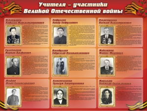 Стенд "Учителя-участники Великой Отечественной войны" - fgospostavki.ru - Воронеж