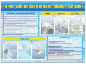 Стенд-уголок "Техника безопасности и правила поведения в бассейне" - fgospostavki.ru - Воронеж