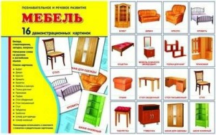 Демонстрационные карточки "Мебель" - fgospostavki.ru - Воронеж
