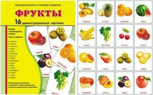 Демонстрационные карточки "Фрукты" - fgospostavki.ru - Воронеж