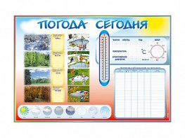 Стенд-уголок маркерный "Погода сегодня" - fgospostavki.ru - Воронеж