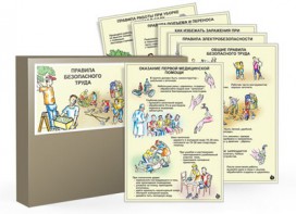 Комплект таблиц "Правила безопасного труда" - fgospostavki.ru - Воронеж