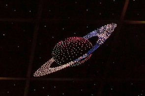 Потолок "Звездное небо с анимационным фибероптическим эффектом сатурн" - fgospostavki.ru - Воронеж