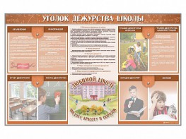 Стенд-уголок "Уголок дежурства школы" - fgospostavki.ru - Воронеж