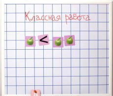 Магнитно-маркерная доска "Клетка" (86 см х 75 см) - fgospostavki.ru - Воронеж