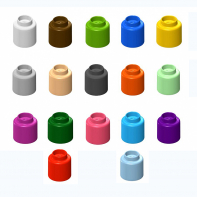  Элемент конструктора одиночный одноцветный Color Blocks 100 штук - fgospostavki.ru - Воронеж