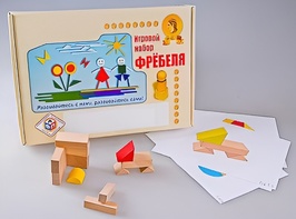 Игровой набор Фребеля "Конструктор деревянный без соединений-1" (Серия "Эксперимент") - fgospostavki.ru - Воронеж