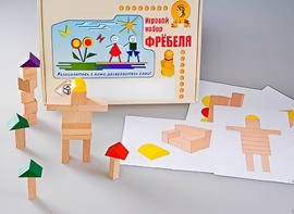Игровой набор Фребеля "Конструктор деревянный без соединений-3" (Серия "Эксперимент") - fgospostavki.ru - Воронеж