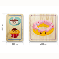 Набор стеновых панелей «Милая еда - Завтрак» - fgospostavki.ru - Воронеж