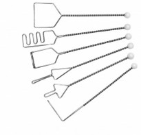 Постановочные зонды на витых ручках (с кочергой), шесть шариков. Комплект из 6 зондов - fgospostavki.ru - Воронеж