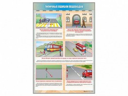Стенд "Типичные ошибки пешеходов" - fgospostavki.ru - Воронеж
