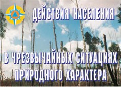 Комплект плакатов "Действия населения в ЧС природного характера" - fgospostavki.ru - Воронеж