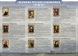 Стенд "Великие русские художники" - fgospostavki.ru - Воронеж