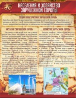 Стенд "Населения и хозяйство Зарубежной Европы" - fgospostavki.ru - Воронеж