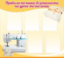 Стенд "Правила техники безопасности на уроке технологии" - fgospostavki.ru - Воронеж