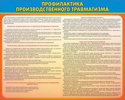 Стенд "Профилактика производственного травматизма" - fgospostavki.ru - Воронеж