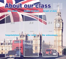 Стенд "About our class" - fgospostavki.ru - Воронеж