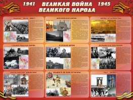 Стенд "Великая война Великого народа" Вариант 1 (9 блоков) - fgospostavki.ru - Воронеж