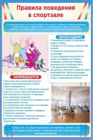 Стенд "Правила поведения в спортзале №1" - fgospostavki.ru - Воронеж